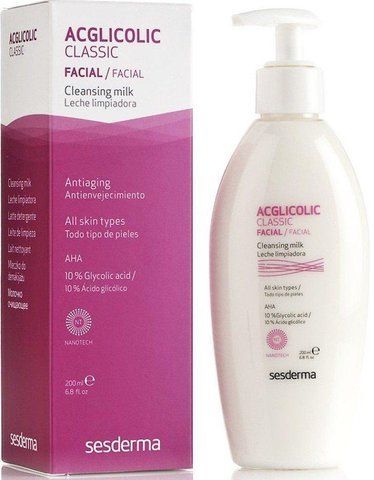 Очищающее молочко Sesderma Acglicolic Classic Cleansing Milk, 200 ml SS083429 фото