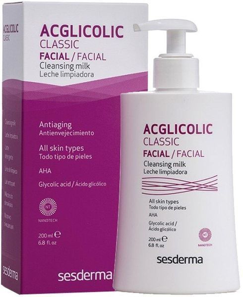 Очищающее молочко Sesderma Acglicolic Classic Cleansing Milk, 200 ml SS083429 фото