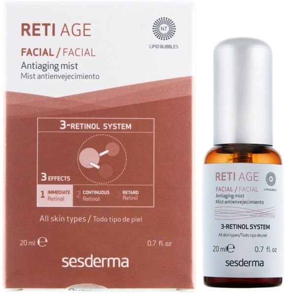 Антивіковий міст для обличчя Sesderma Reti-Age Facial Antiaging Mist 3-Retinol System, 30 ml SS101261 фото