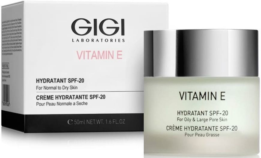 Увлажнитель крем для нормальной и сухой кожи SPF20 Gigi Vitamin E Moisturizer for dry skin, 50 3290 фото