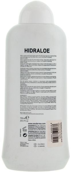 Зволожуючий гель для душу Sesderma Hidraloe Bath Gel 84035 фото