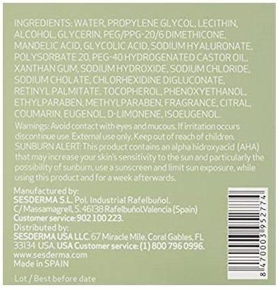 Сироватка з мигдальною кислотою Sesderma Mandelac Serum Ampoules, 5x2 ml SS083303 фото