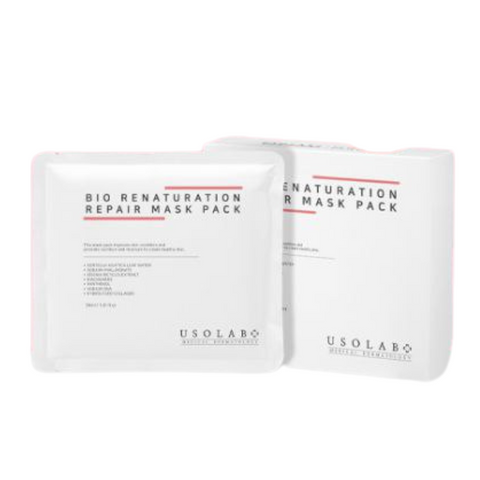 Відновлююча, заспокійлива та омолоджуюча маска Bio Renaturation Repair Mask Pack х10шт Usolab 88896 фото