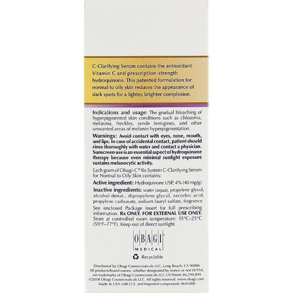 Сироватка з арбутином і вітаміном С - Obagi OC FX CLARIFYING SERUM 4875 фото
